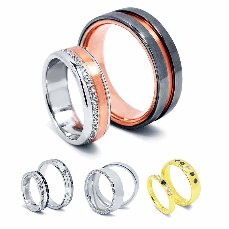 Egyedi karikagyűrű a White and Black ékszerüzletben